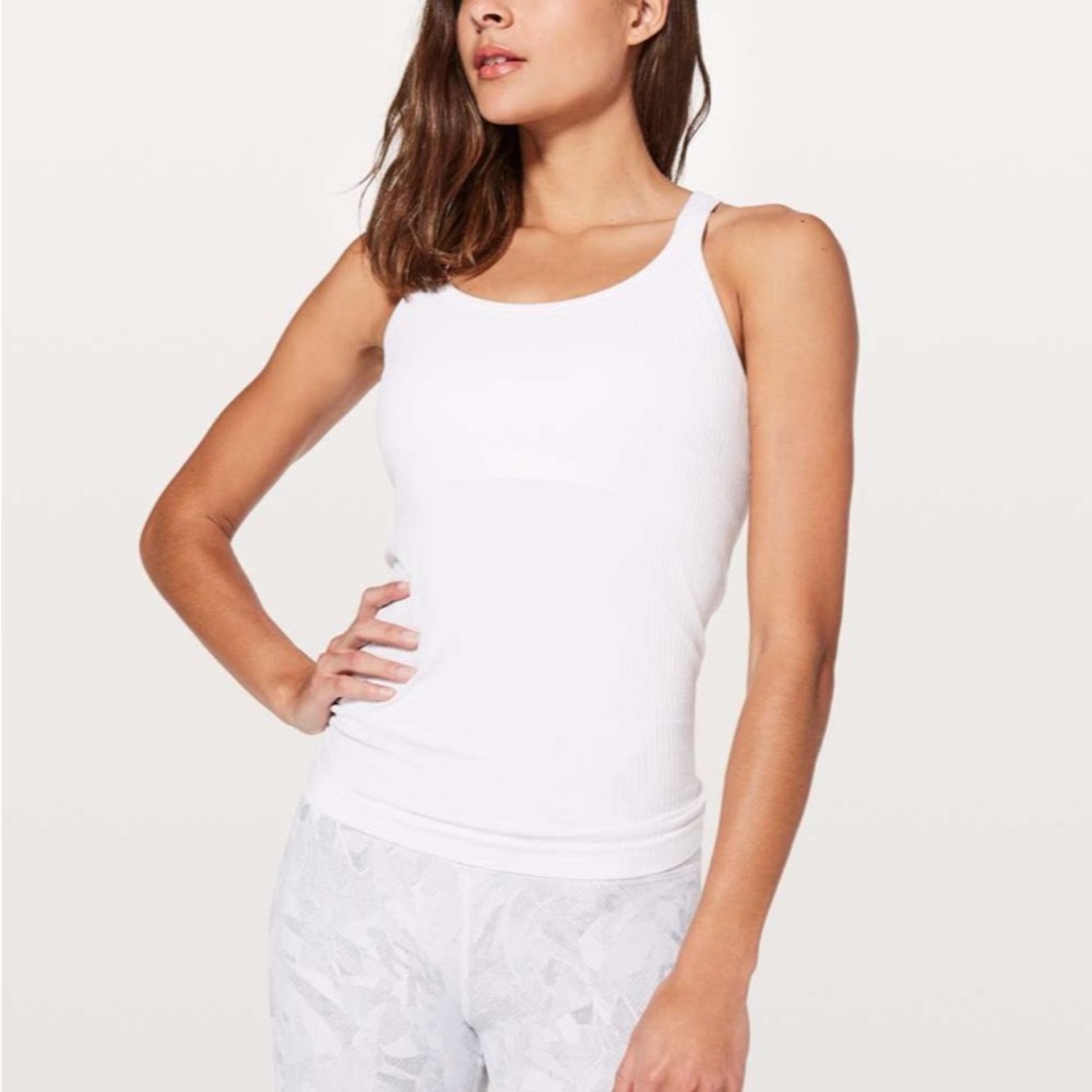 ✨ Lululemon Ebb To Street Tank I|
White size 6